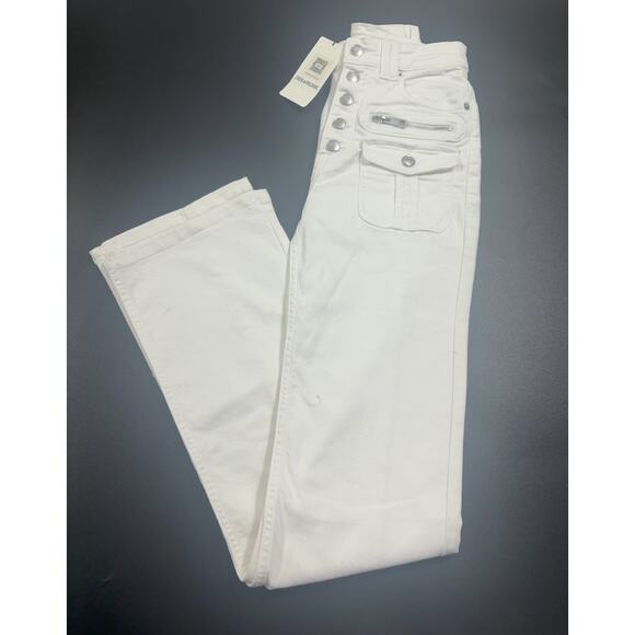 Zadig‎ & Voltaire NWT Eyes Denim Show Jeans in White Size 24 MSRP $368 - Picture 3 of 8